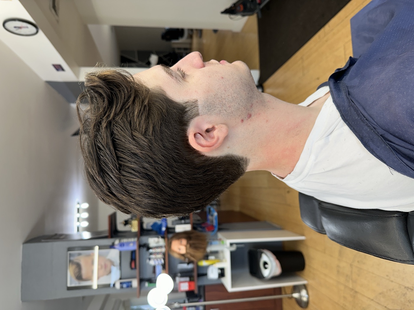 Finished haircut and beard trim
